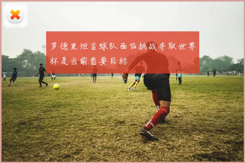 罗德里坦言球队面临挑战夺取世界杯是当前首要目标